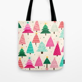 Christmas Trees - Pink and Cream Palette | Palette Tote Bag