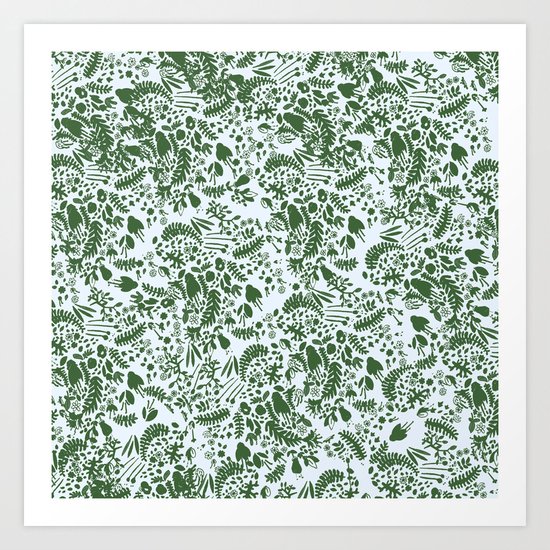 green garden Art Print