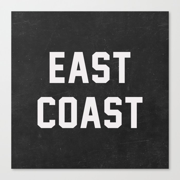 East Coast - black Canvas Print