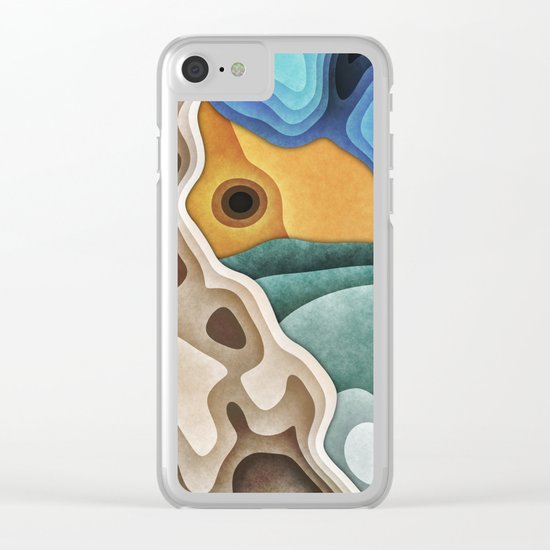 Landscape of Layers Clear iPhone Case