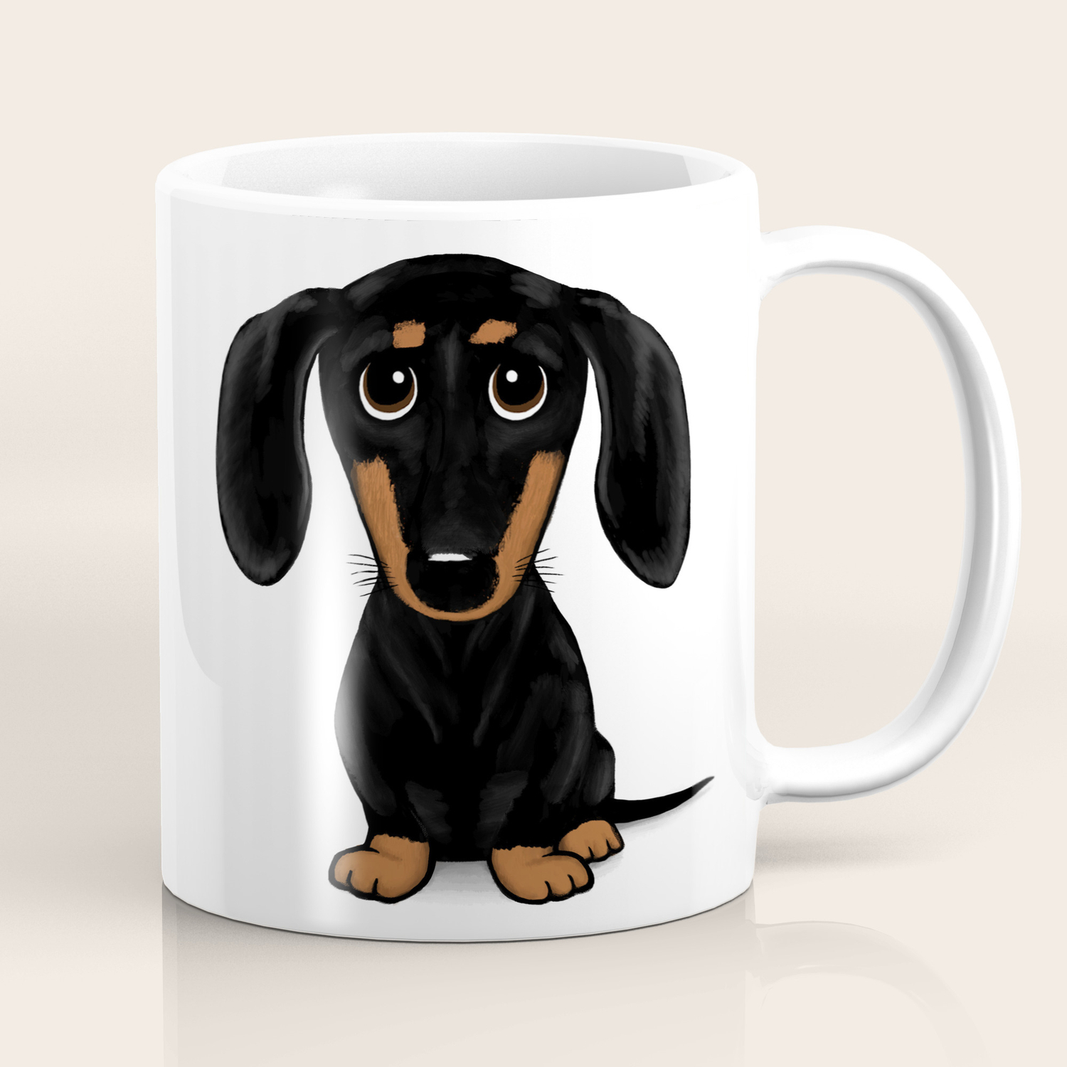 wiener dog mug