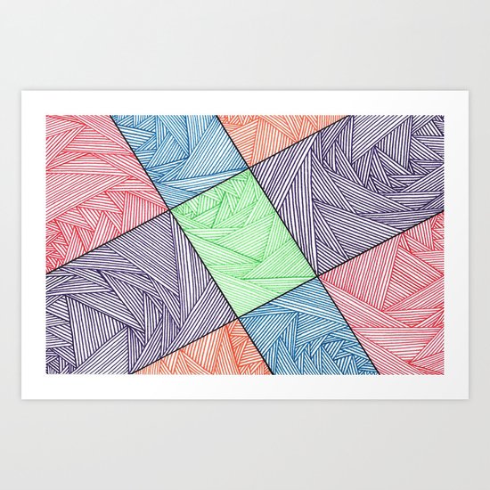 Mmmm Shapes Art Print