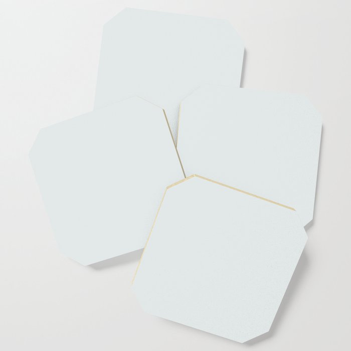 SNOWFLAKE WHITE solid color. Off-white neutral color plain pattern  Coaster