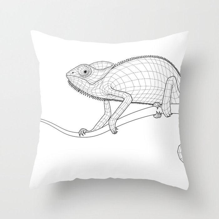 The Chameleon Throw Pillow