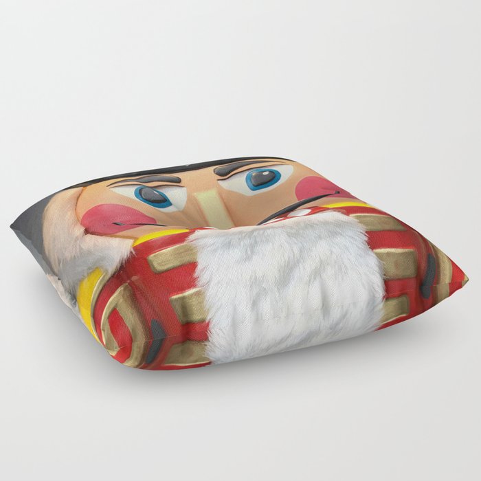 Nutcracker Christmas Design - Illustration Floor Pillow