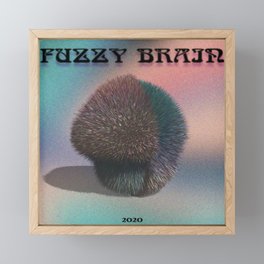 Fuzzy Brain Framed Mini Art Print