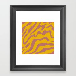 19 Abstract Liquid Swirly Shapes 220725 Valourine Digital Design Framed Art Print