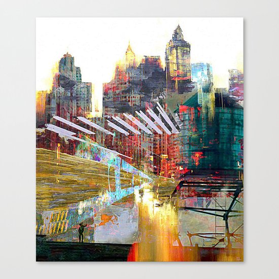 City landscape Canvas Print
