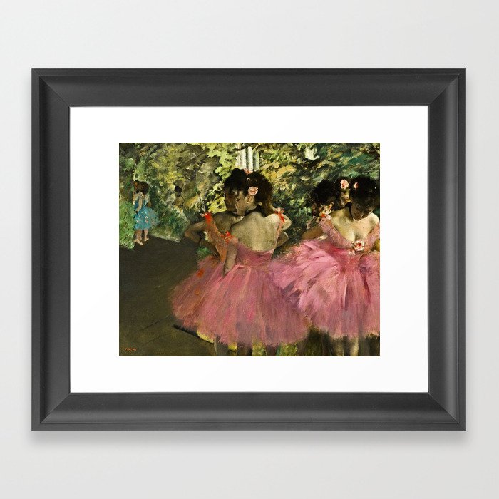Edgar Degas  -  Dancers In Pink Framed Art Print