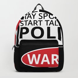 Politics Politicians Presidential Election America Backpack