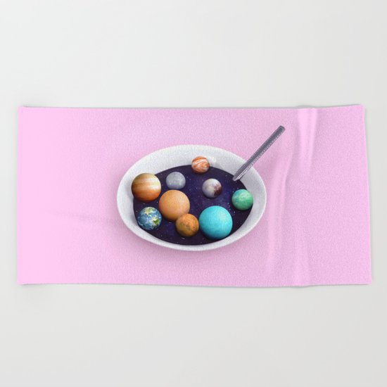 PLANET SOUP Beach Towel