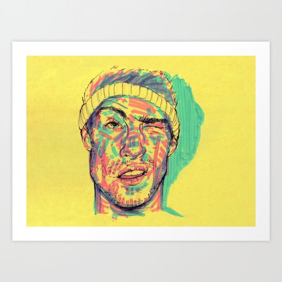 There's some highlighter in my eye Art Print