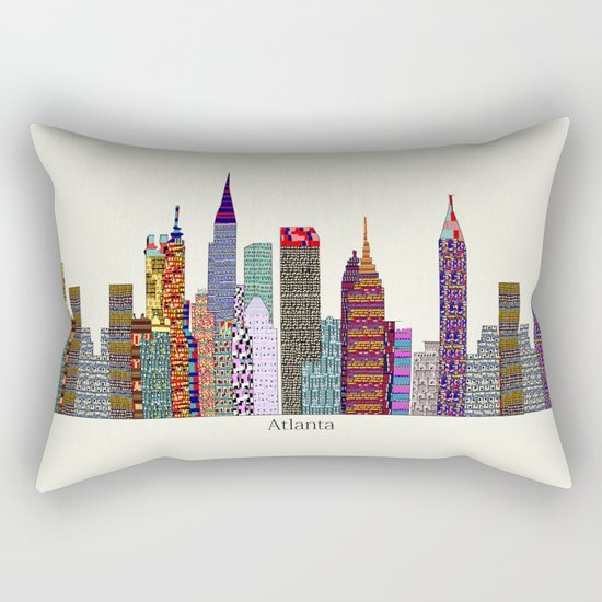 Atlanta city Rectangular Pillow