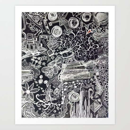 White/Black #2 Art Print