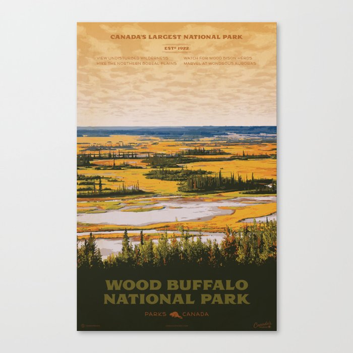 Wood Buffalo National Park Canvas Print