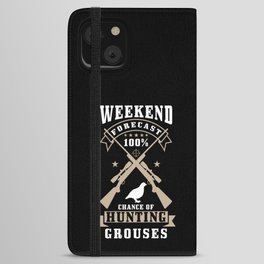 Grouse Hunter Gift iPhone Wallet Case