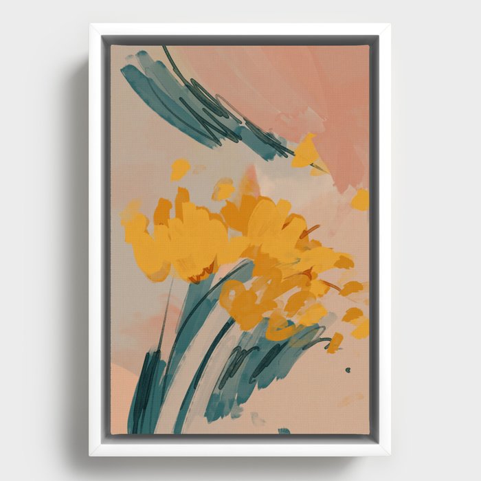 Bouquet Of Summer Sunshine Framed Canvas