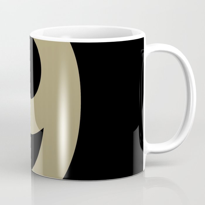 Number 9 (Sand & Black) Coffee Mug