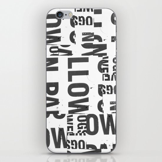 TYPE COLLAGE iPhone Skin