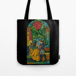 Beauty and The Beast - Stained Glass Tote Bag