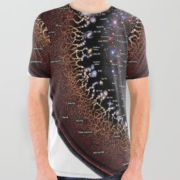 Observable Universe Logarithmic Illustration (Annotated 2019 Version!) All Over Graphic Tee