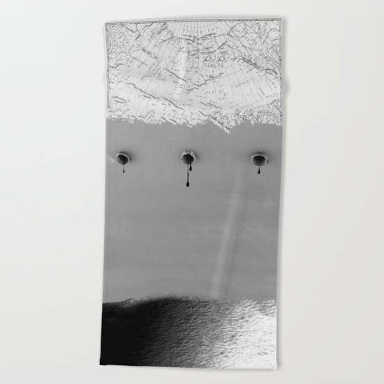 Draining Alaska Beach Towel