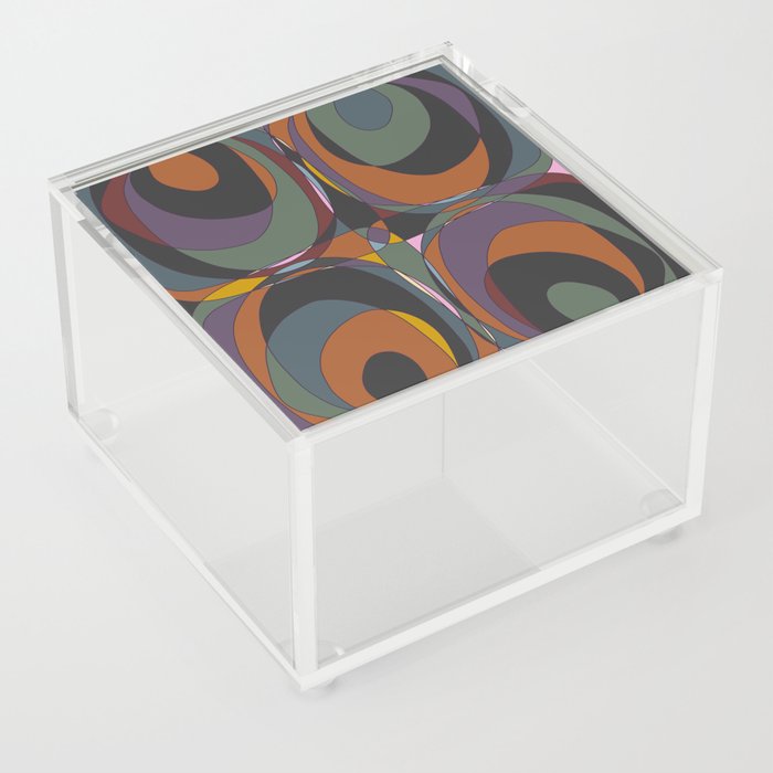 Retro Geometric #13 Acrylic Box