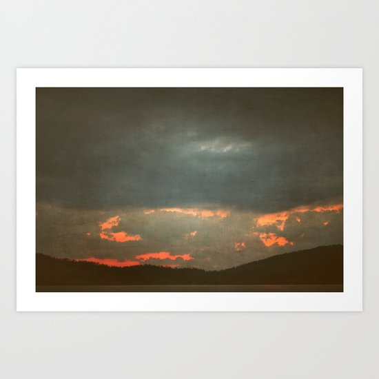 before the stars started falling down Art Print