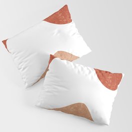 Terracotta Art Print 7 - Terracotta Abstract - Modern, Minimal, Contemporary Print - Burnt Orange Pillow Sham