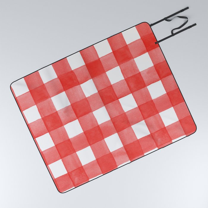Red check sales picnic blanket