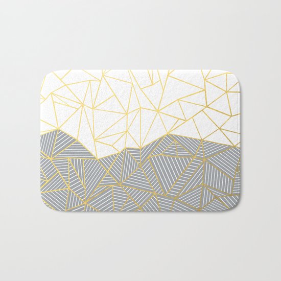 Ab Half and Half Grey Bath Mat