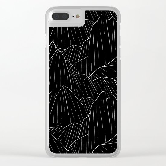 The dark cliffs Clear iPhone Case
