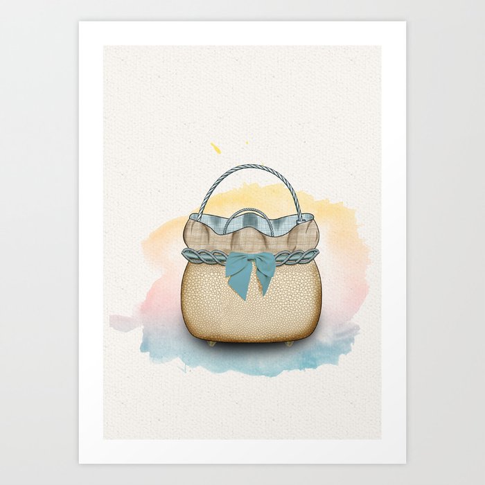 Seaside bag Art Print