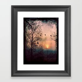 Gothic Sunset Framed Art Print