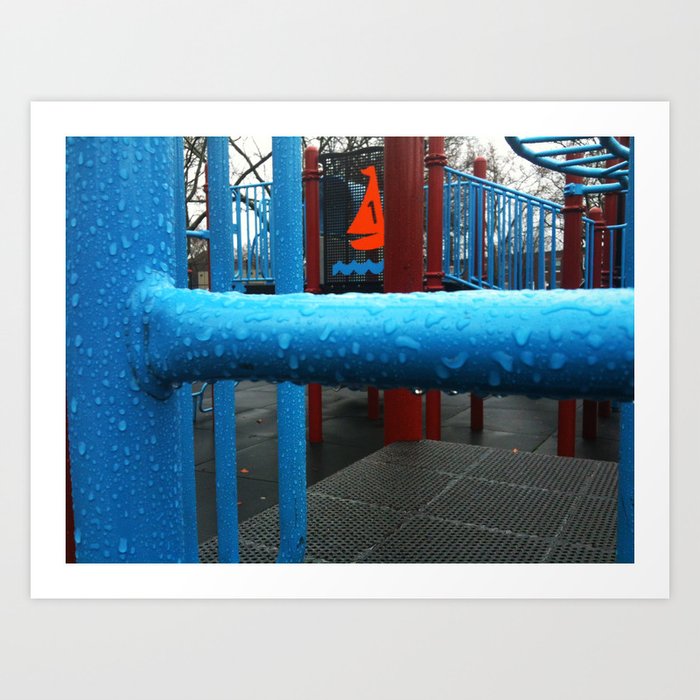 A Park In Brooklyn in Color 4 Art Print