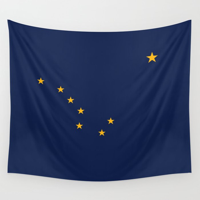 Alaska State Flag, Authentic version Wall Tapestry