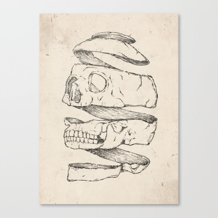 Twister Skull Canvas Print