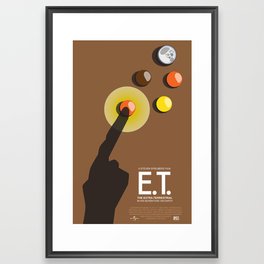 E.T. Movie Poster Framed Art Print