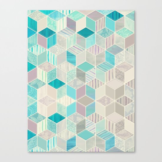 Vacation Patchwork Canvas Print