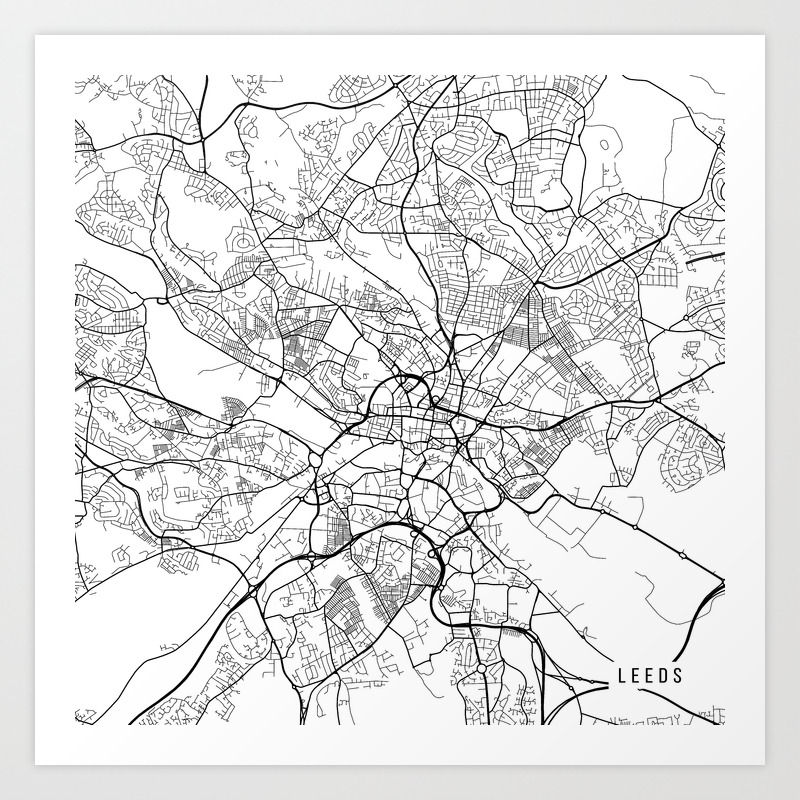 World Traveler Map City Map Print City Map Art Traveler Gift Leeds Poster Wall Art Print Map