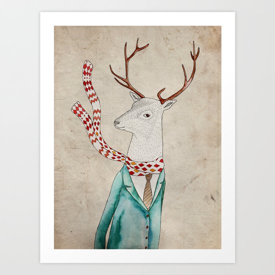 Dear deer. Art Print