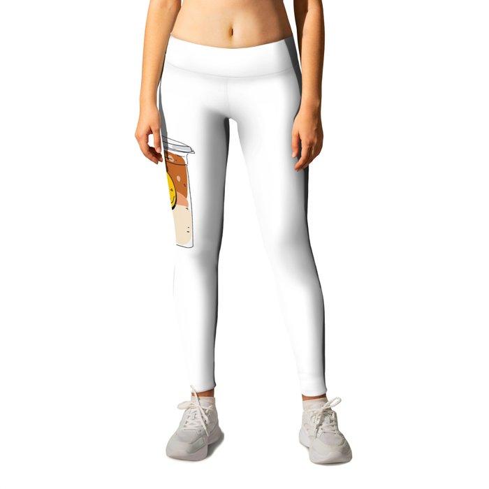Ice Coffee Cold Drink Leggings
