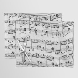 Stylized Music Paper Partition Pattern Placemat