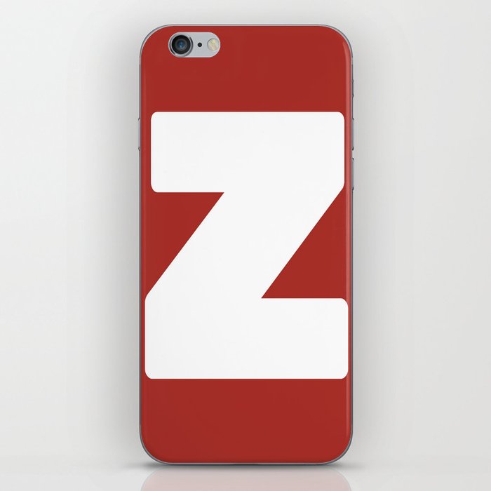 Z (White & Maroon Letter) iPhone Skin