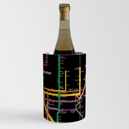 New York City subway map Wine Chiller