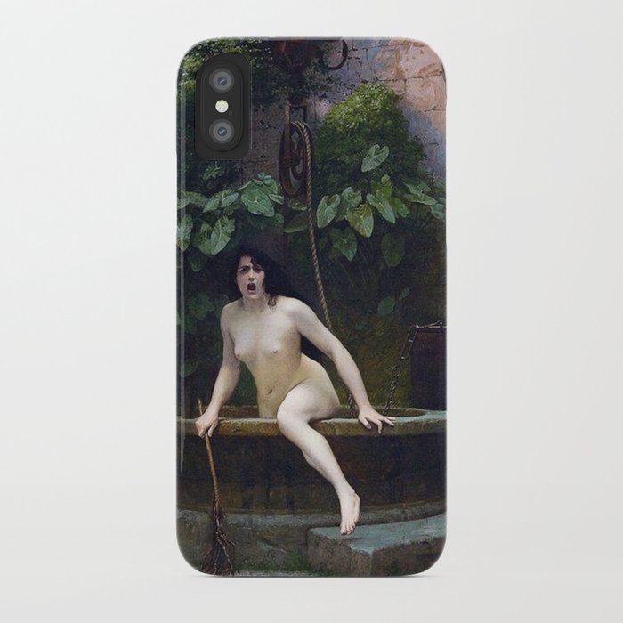truth coming out of her well to shame mankind - jean-leon gerome iphone case