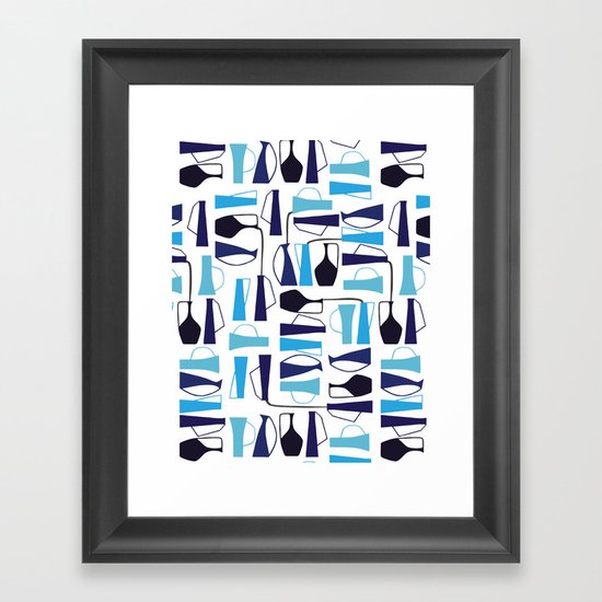 pouring pots Framed Art Print