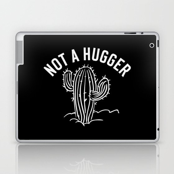Not A Hugger Funny Cactus Laptop & iPad Skin