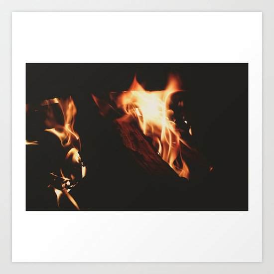Flames Art Print