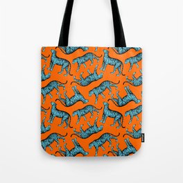 Tigers (Orange and Blue) Tote Bag